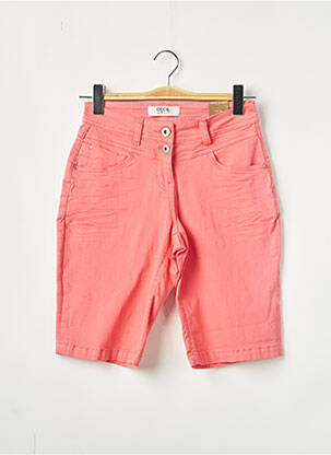 Bermuda taille basse taille basse rose CECIL femme