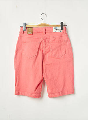 Bermuda tissage popeline taille basse rose CECIL femme