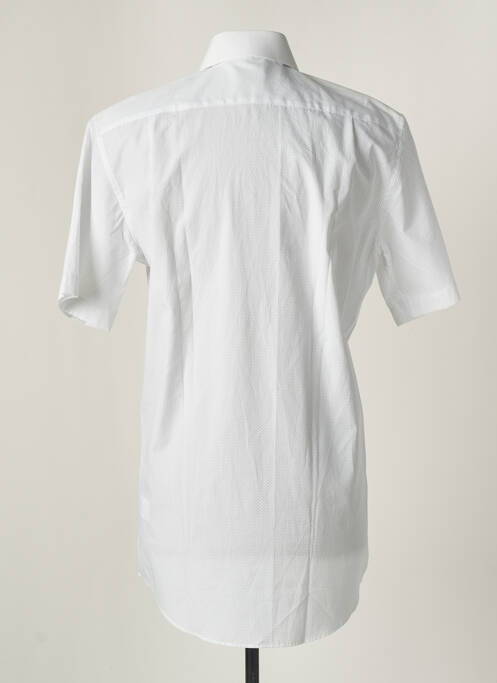 Chemise manches courtes blanc SEIDEN STICKER pour homme