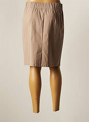 Jupe mi-longue stretch marron BRANDTEX femme