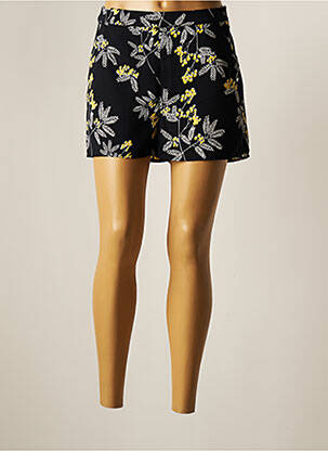 Short taille à pinces taille haute noir LES P'TITES BOMBES femme