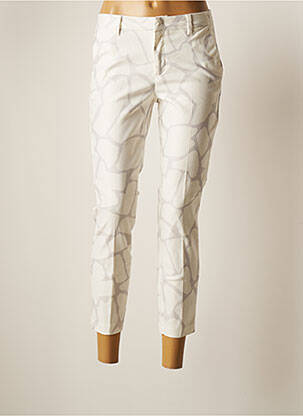 Pantalon 7/8 blanc YAYA pour femme