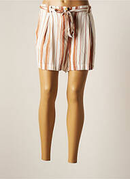 Short fermeture zippée sous rabat boutonné taille normale marron SUPERDRY femme