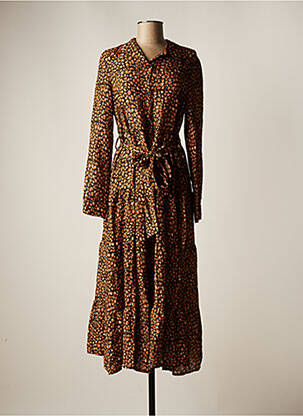 Robe longue marron COUTUREVE pour femme