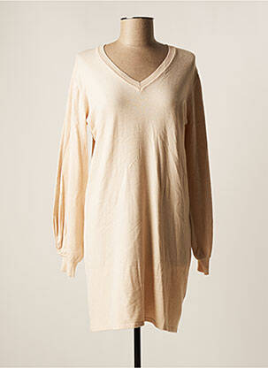 Robe pull beige EXQUISS'S pour femme