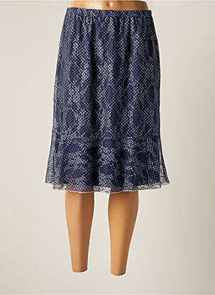 Jupe mi-longue taille normale bleu TELMAIL femme
