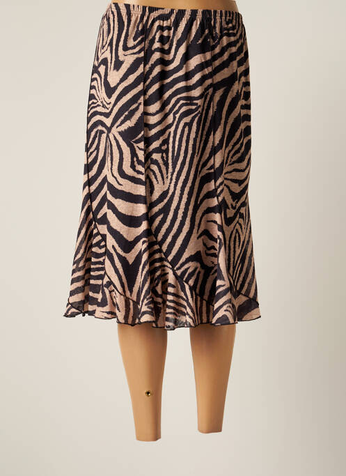 Jupe mi-longue noir TELMAIL pour femme