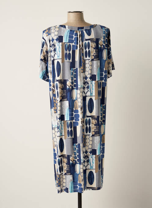 Robe mi-longue bleu BARANDI pour femme