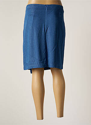 Jupe mi-longue coupe droite bleu MAE MAHE femme