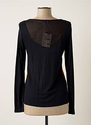 Top col carré manches longues jaune MAE MAHE femme