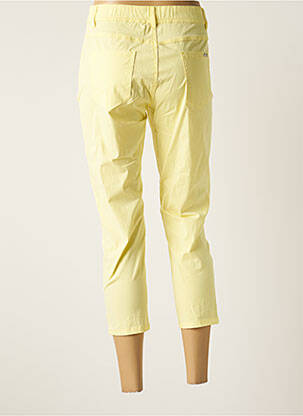 Pantacourt stretch taille normale jaune TELMAIL femme