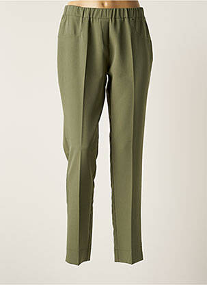 Pantalon chino taille normale taille normale vert TELMAIL femme