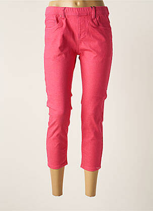 Pantacourt stretch taille normale rose TELMAIL femme