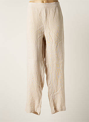 Pantalon large beige AGATHE & LOUISE pour femme