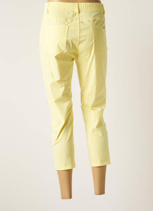 Pantacourt stretch taille normale jaune TELMAIL femme
