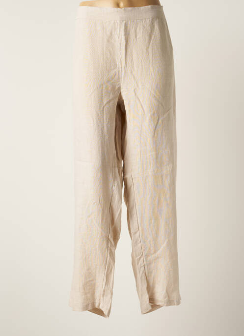 Pantalon large beige AGATHE & LOUISE pour femme