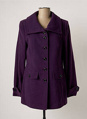 Manteau court violet CONCEPT K pour femme