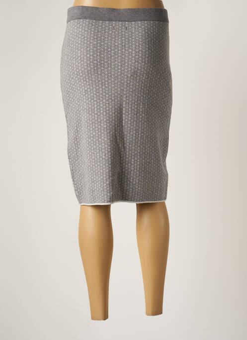 Jupe mi-longue gris BIANCA pour femme