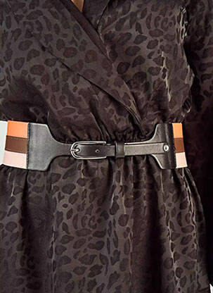 Ceinture coutures renforcées marron DEUX. BY ELINE DE MUNCK femme