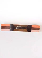 Ceinture marron DEUX. BY ELINE DE MUNCK pour femme seconde vue