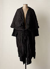 Manteau long noir AMMA pour femme seconde vue