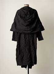 Manteau long noir AMMA pour femme seconde vue