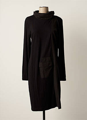 Robe mi-longue noir ELSEWHERE pour femme