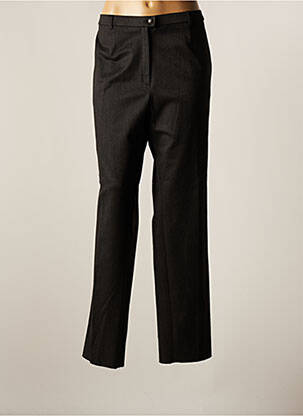 Pantalon chino fermeture zippée sous rabat boutonné taille normale gris K'TENDANCES femme
