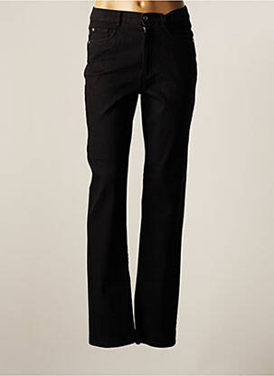 Jeans coupe slim noir BRUNO SAINT HILAIRE pour femme