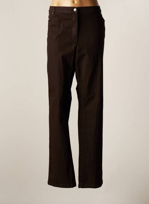 Pantalon droit stretch taille normale marron KARTING femme