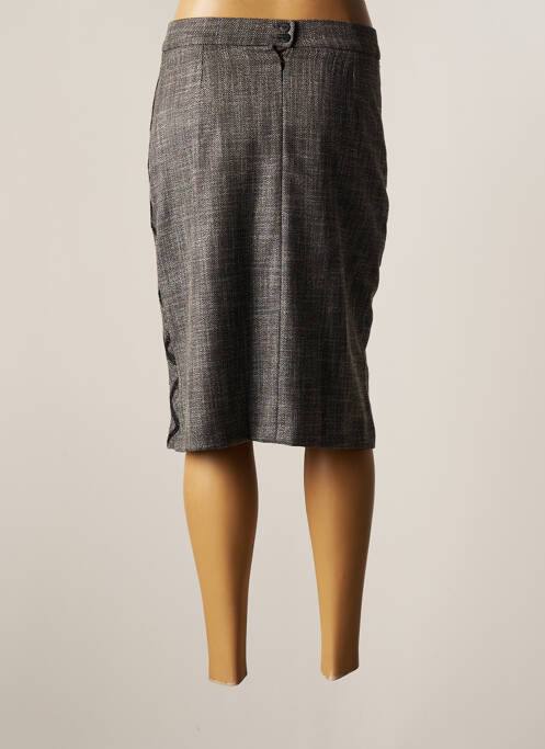 Jupe mi-longue gris FRANCE RIVOIRE pour femme