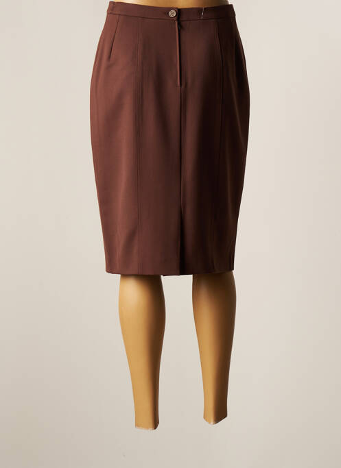Jupe mi-longue marron WEILL pour femme