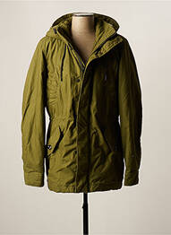 Parka a capuche a capuche vert RAW-7 homme