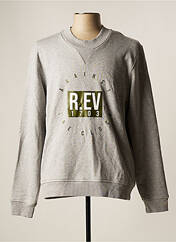 Sweat-shirt gris R.EV 1703 BY REMCO EVENPOEL  pour homme seconde vue