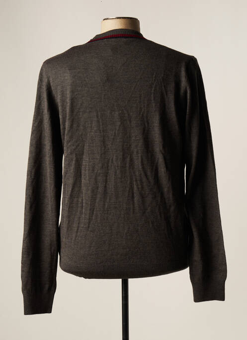 Gilet manches longues gris LE FABULEUX MARCEL DE BRUXELLES pour homme