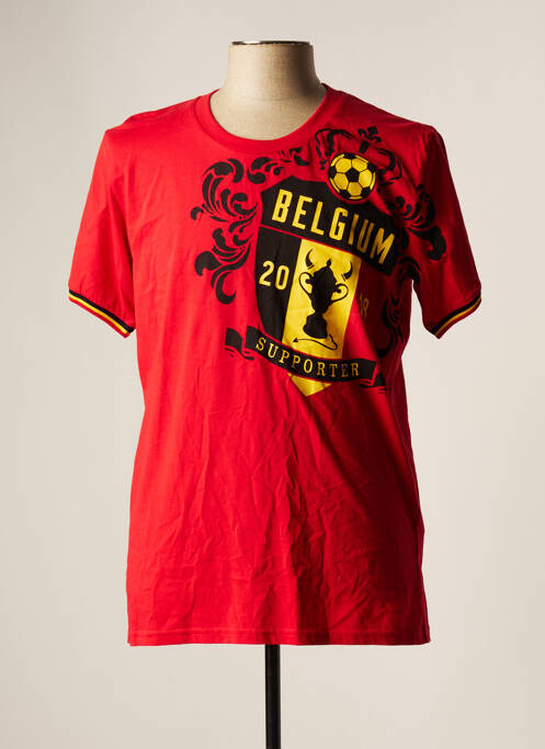 T-shirt rouge BELGIUM pour homme