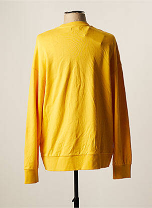 Sweat-shirt sans capuche jaune JACK & JONES homme