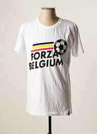 T-shirt blanc MUSKETON homme