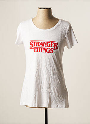T-shirt blanc STRANGER THINGS pour homme