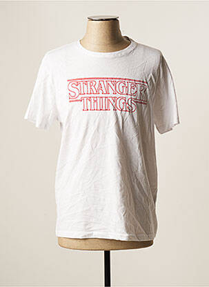 T-shirt blanc STRANGER THINGS pour homme