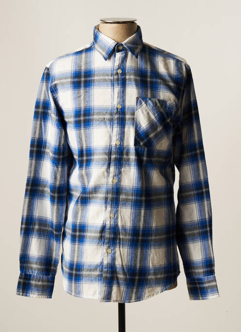 Chemise manches longues bleu JACK & JONES pour homme