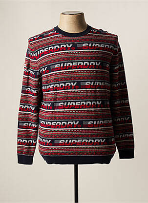 Pull rouge SUPERDRY homme