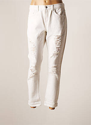 Jeans coupe slim blanc VILA pour femme