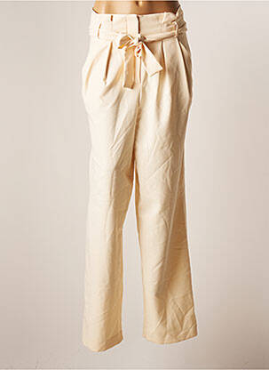 Pantalon large beige ASTRID BLACK LABEL femme
