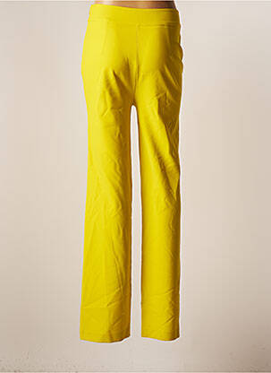 Pantalon droit vert DEUX. BY ELINE DE MUNCK femme
