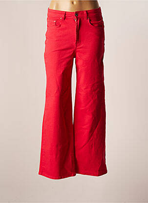Pantalon droit rouge ONLY femme