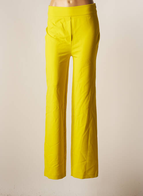 Pantalon droit vert DEUX. BY ELINE DE MUNCK femme
