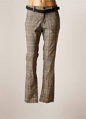 Pantalon droit beige TOM TAILOR femme