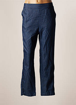 Pantalon droit bleu BELLITA femme