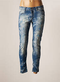 Pantalon slim bleu DE ANGELIS femme